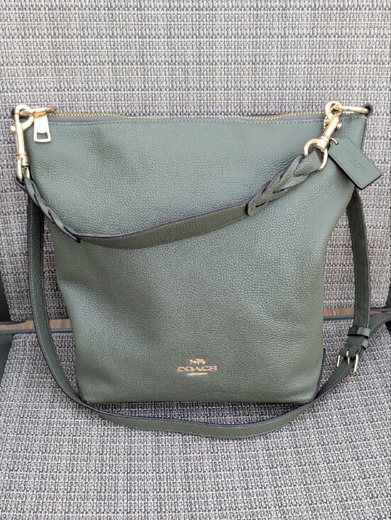 Coach Handbags - Coach Abbey (F31507) Pebbled Leather Olive Green Shoulder/Crossbody EUC